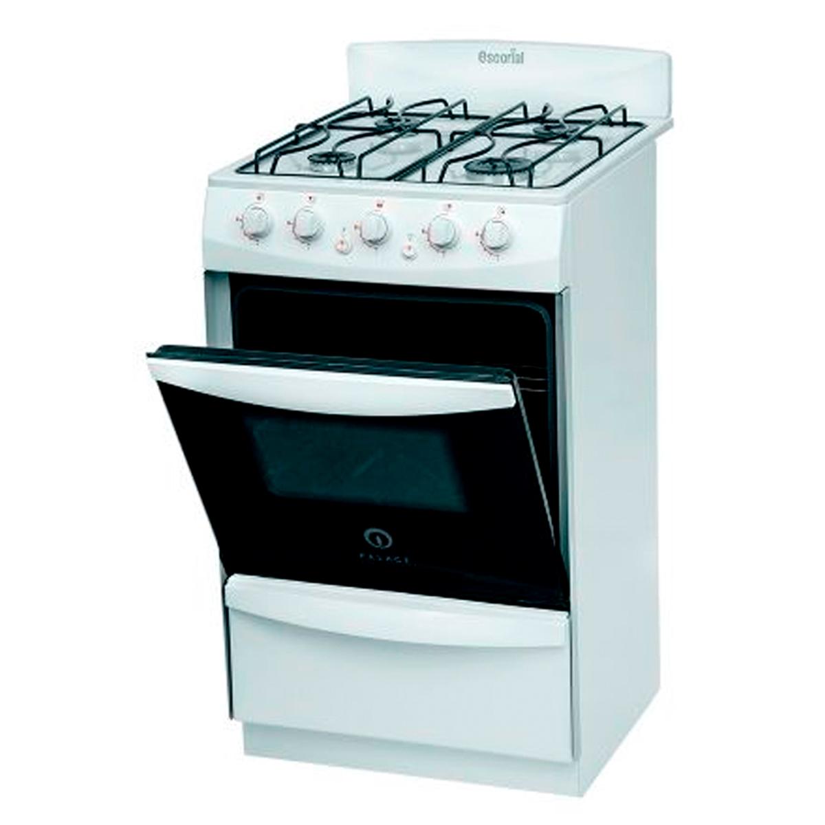 Cocina Escorial Palace Cristal Blanca Gas Licuado Color Blanco